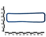 Прокладка клапанної кришки ГАЗ 3307, 5312, 53А, 66 синя