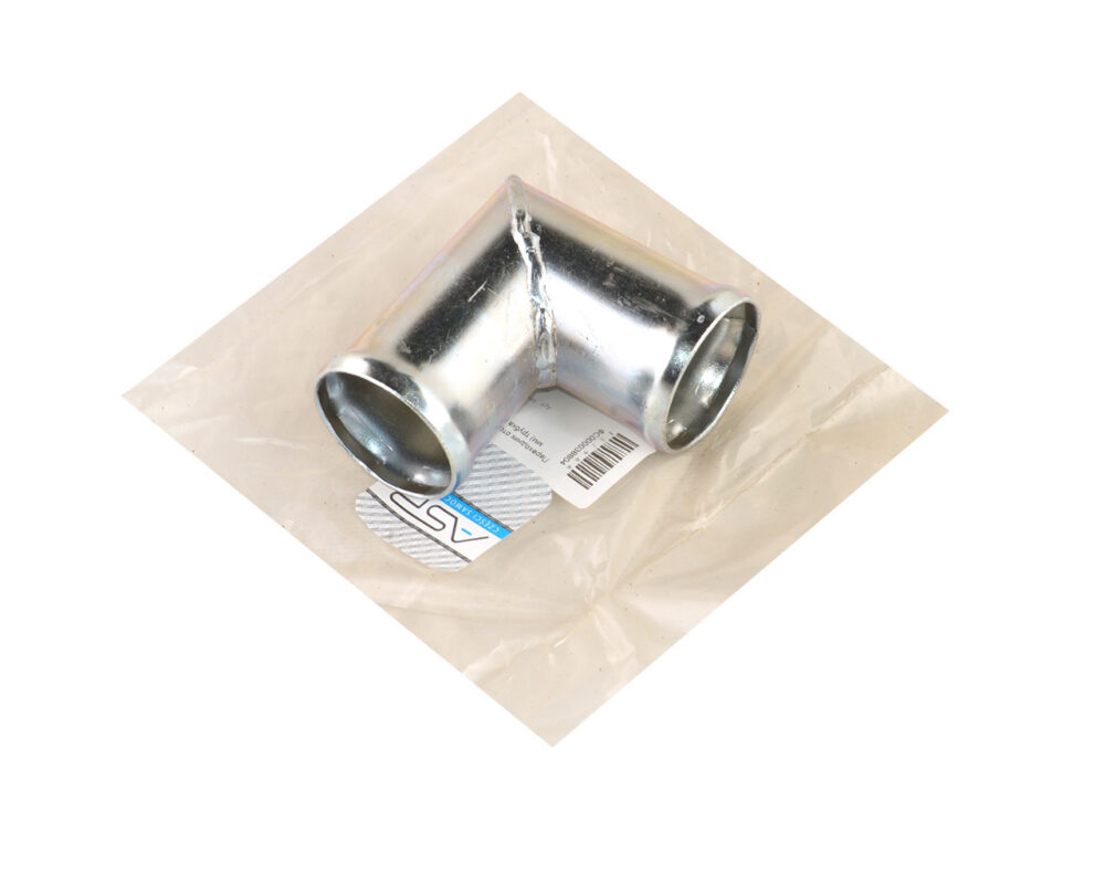 Перехідник опалювача кут (40х40 мм) трубка металева