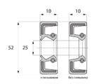 Сальник 25-52-10 TC (NBR)