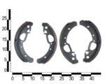 Колодка гальмівна задня ВАЗ 1117-19, 2170-72 (з ABS) (к-т 4 шт.)